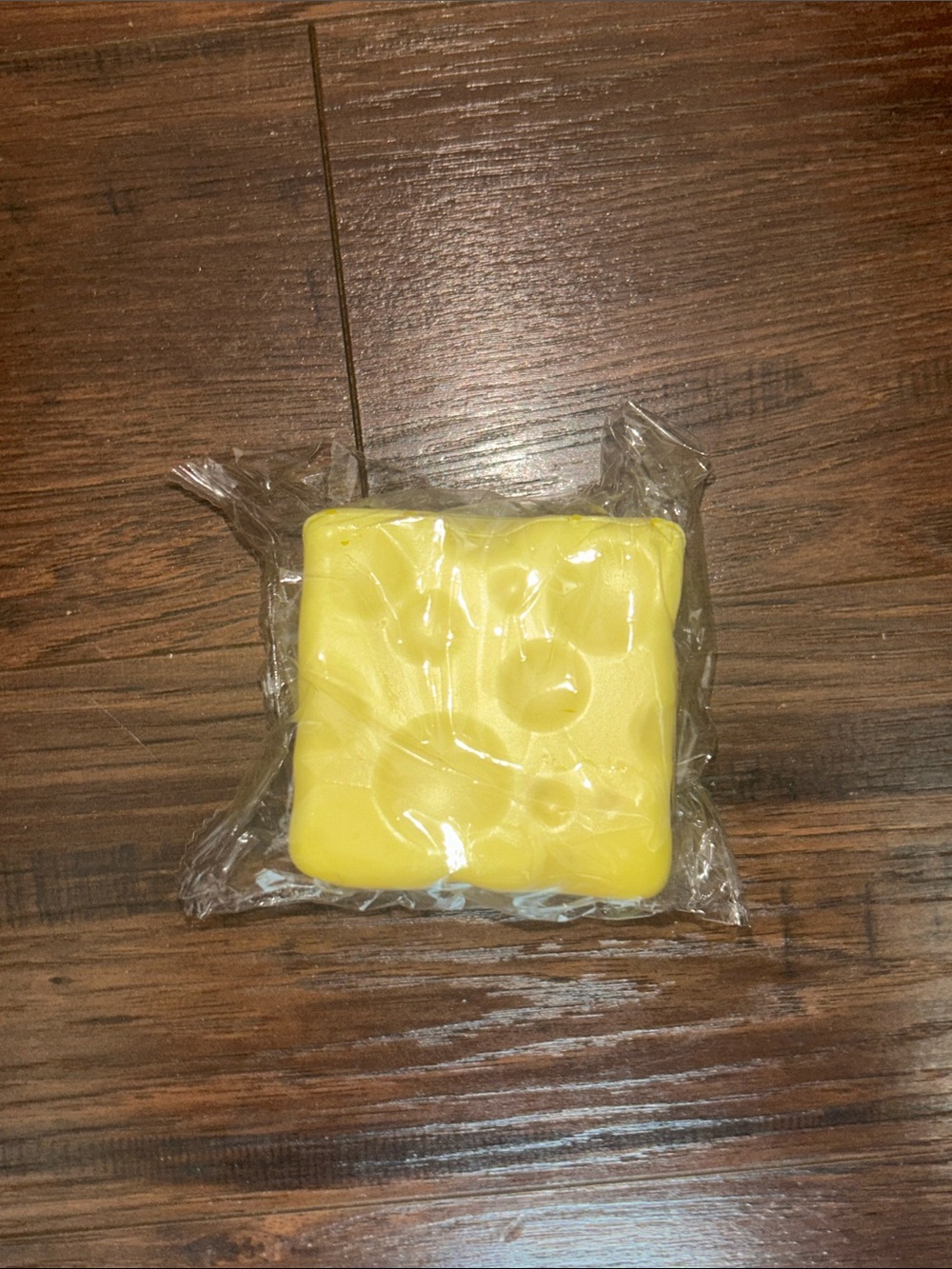 Squishy Cheese NIP. Stress Relief, slow rising. Slightly smells like 🧀